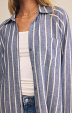 The Perfect Linen Striped Top