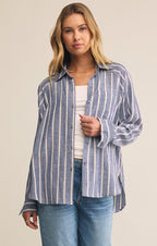 The Perfect Linen Striped Top
