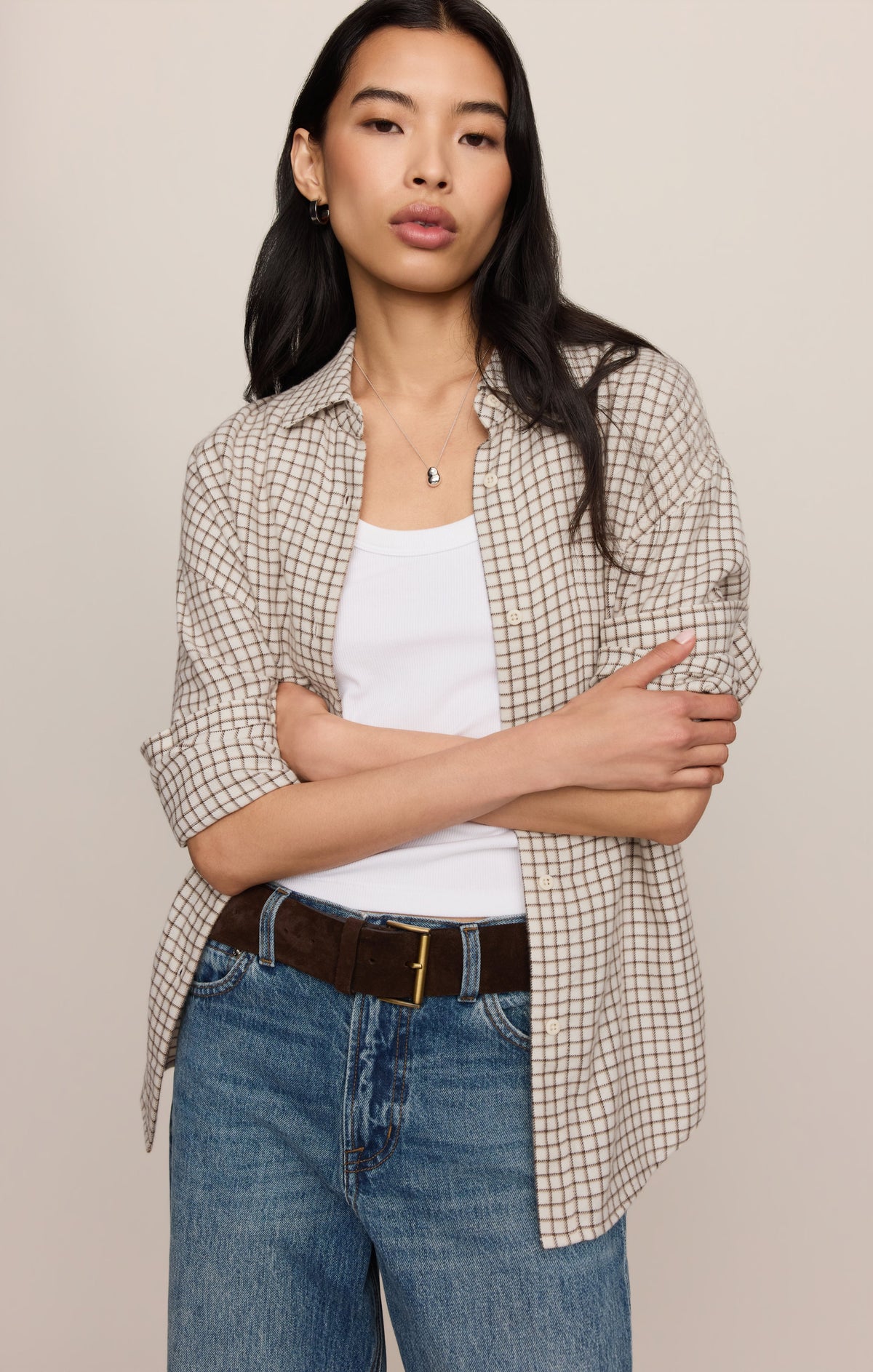 River Plaid Button Up