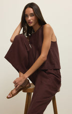 Sloane Linen Cropped Tank