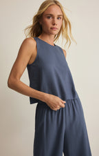 Sloane Linen Cropped Tank