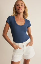 Leisurely Scoop Neck Tee