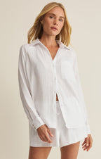 The Perfect Airy Gauze Button Up