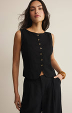 Roman Linen Vest