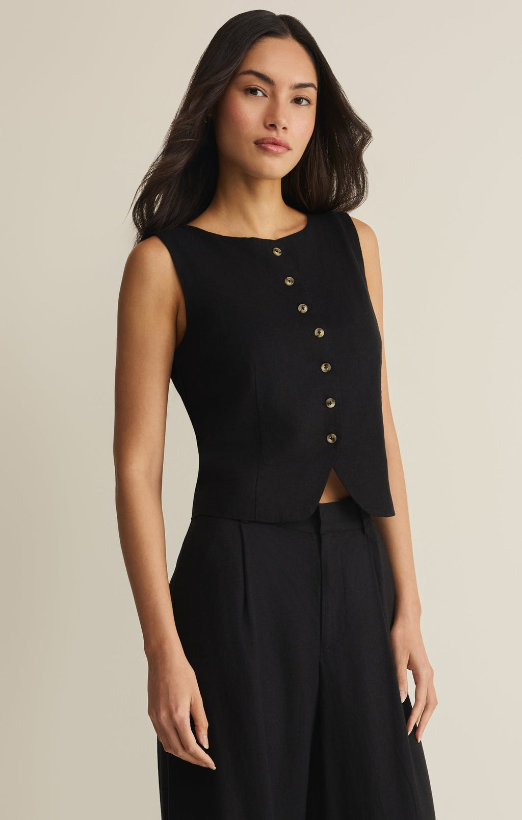 Roman Linen Vest