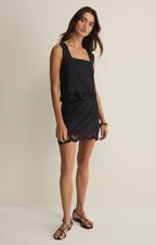 Charlene Embroidered Linen Top