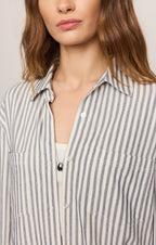 Reese Button Up Stripe Top