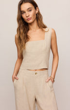 Magnolia Linen Top