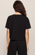 Sway Textured Cropped Tee