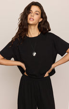 Sway Textured Cropped Tee