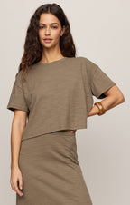 Sway Textured Cropped Tee