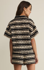 Monaco Stripe Button Up