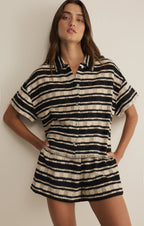 Monaco Stripe Button Up