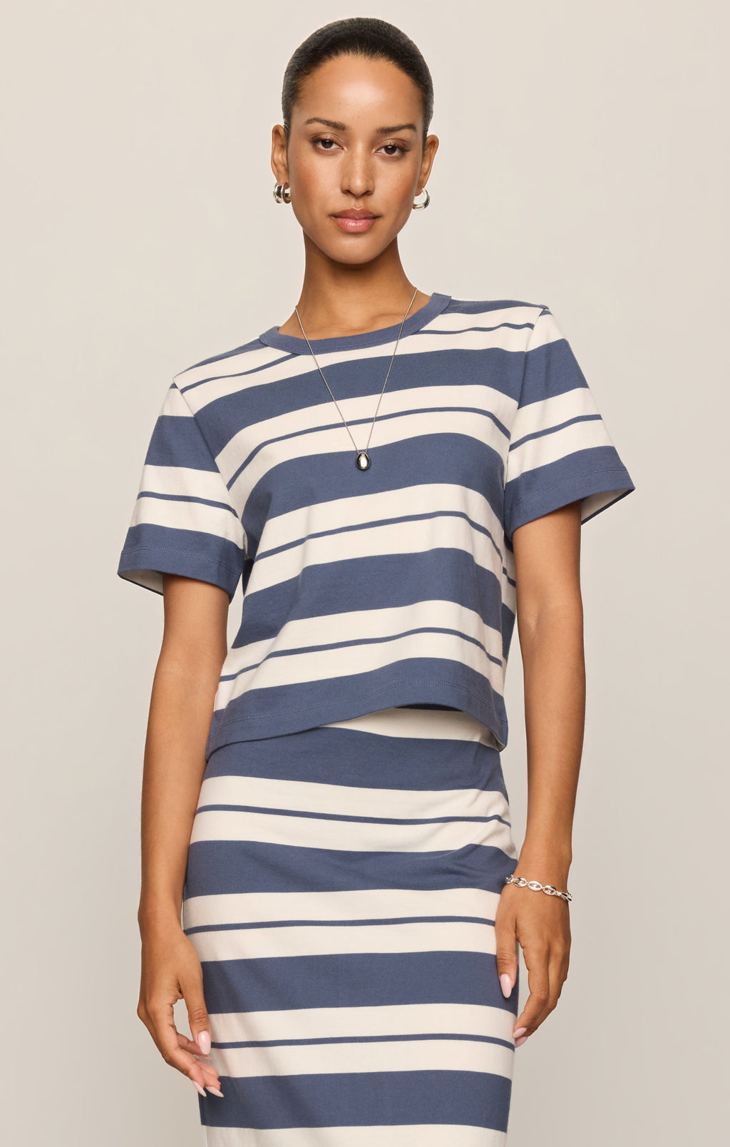 Stellan Striped Jersey Tee