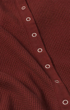 Albany Waffle Snap Front Top