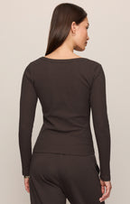 Greyson Scoop Long Sleeve Tee