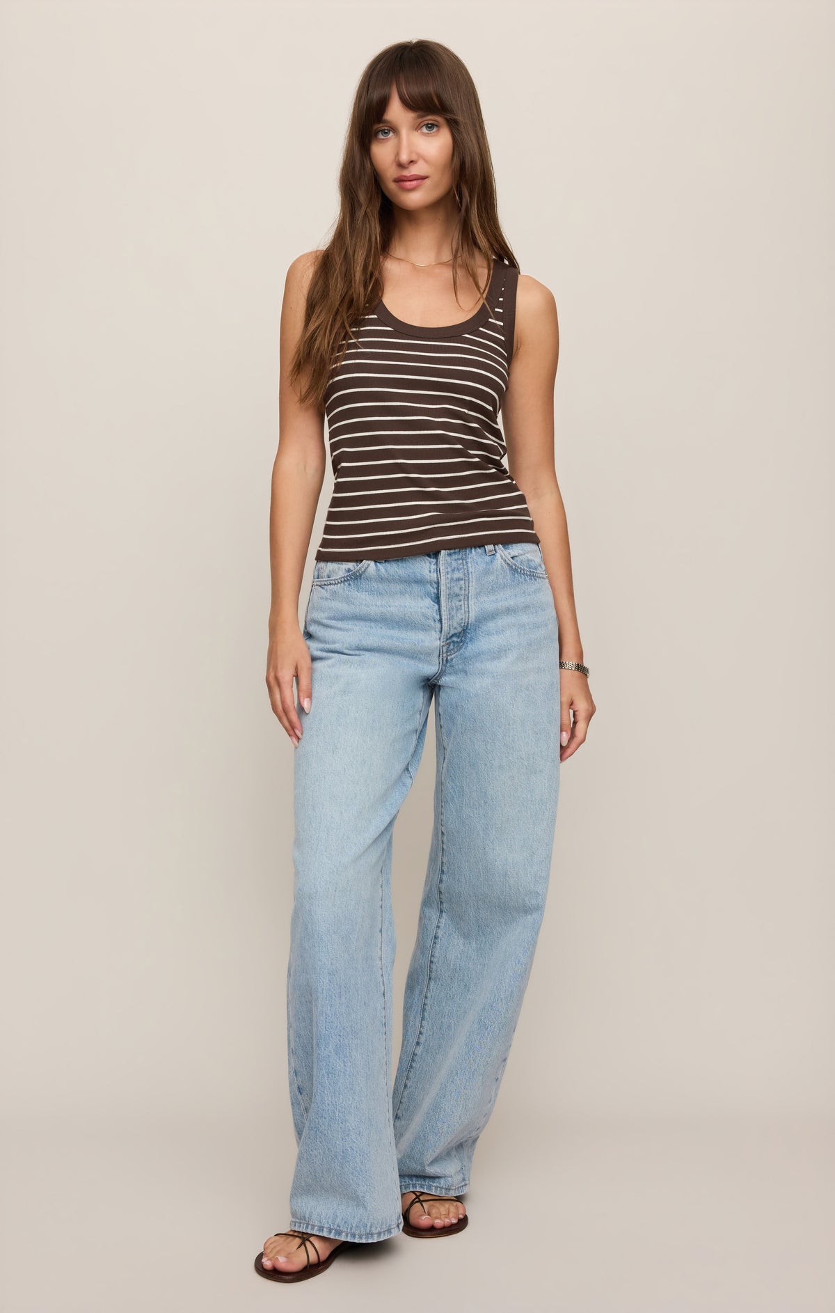 Rowe Striped Scoop Tank