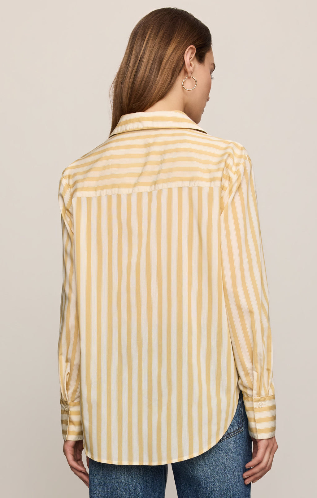 Golden Haven Stripe Button Up