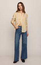Golden Haven Stripe Button Up