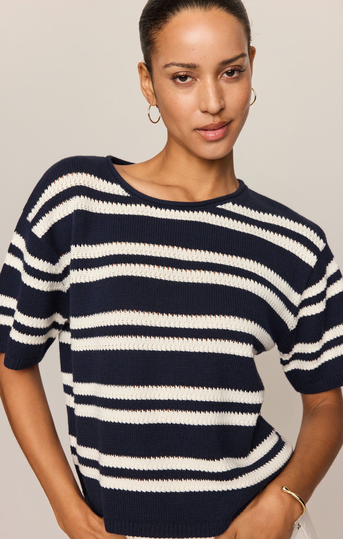 Prado Stripe Sweater Top