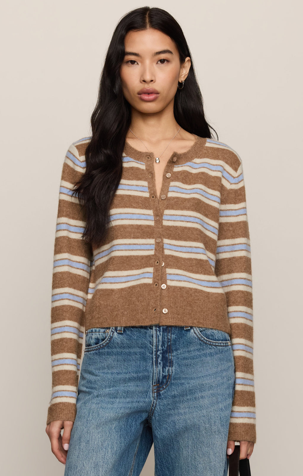 Medina Cozy Stripe Cardigan