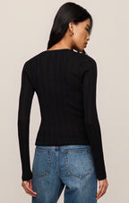 Rowena Fine Knit Henley